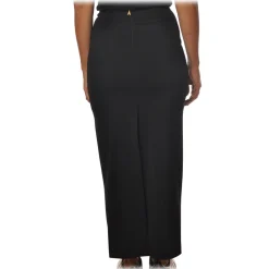 Patrizia Pepe - Long Pencil Skirt with Back Slit - Black - Skirt - Made in Italy - Luxury Exclusive Collection - Avvenice^ Skirts