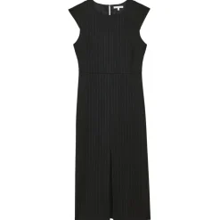 Patrizia Pepe - Pinstripe Patterned Sheath Dress - Black - Made in Italy - Luxury Exclusive Collection - Avvenice^ Dresses
