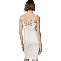 Patrizia Pepe - Sheath Dress with Cut-Out Detail - White - Made in Italy - Luxury Exclusive Collection - Avvenice^ Dresses