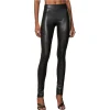 Patrizia Pepe - Shiny Faux Leather Fabric Trousers - Black - Trousers - Made in Italy - Luxury Exclusive Collection - Avvenice^ Trousers