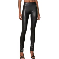 Patrizia Pepe - Shiny Faux Leather Fabric Trousers - Black - Trousers - Made in Italy - Luxury Exclusive Collection - Avvenice^ Trousers