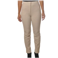 Patrizia Pepe - Straight Trousers with Chinos Pocket - Off White - Trousers - Made in Italy - Luxury Exclusive Collection - Avvenice