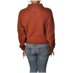 Patrizia Pepe - Sweater Wide Model with Crater Neck - Dark Orange - Pullover - Made in Italy - Luxury Exclusive Collection - Avvenice^ Knitwears