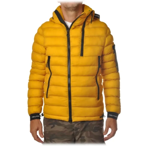 Peuterey - Eze Short Model Jacket with Hood - Mustard - Jacket - Luxury Exclusive Collection - Avvenice