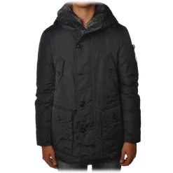 Peuterey - Hasselblad Jacket 3/4 Model with Drawstring - Blue - Jacket - Luxury Exclusive Collection - Avvenice^ Jackets