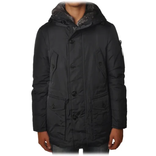 Peuterey - Hasselblad Jacket 3/4 Model with Drawstring - Blue - Jacket - Luxury Exclusive Collection - Avvenice^ Jackets