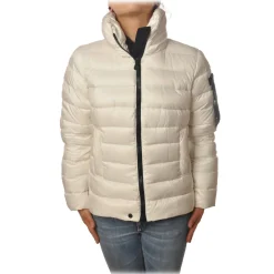 Peuterey - Quilted Down Cropped Jacket Model Freccia - White - Jacket - Luxury Exclusive Collection - Avvenice^ Jackets