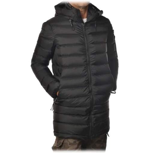 Peuterey - Rubio Jacket 3/4 Model with Hood - Black - Jacket - Luxury Exclusive Collection - Avvenice^ Jackets