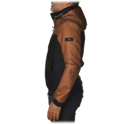 Peuterey - Santander Jacket Bomber Model with Hood - Black / Brown - Jacket - Luxury Exclusive Collection - Avvenice^ Jackets