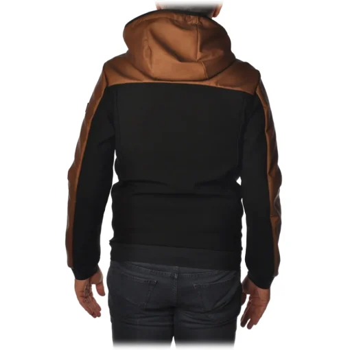Peuterey - Santander Jacket Bomber Model with Hood - Black / Brown - Jacket - Luxury Exclusive Collection - Avvenice^ Jackets