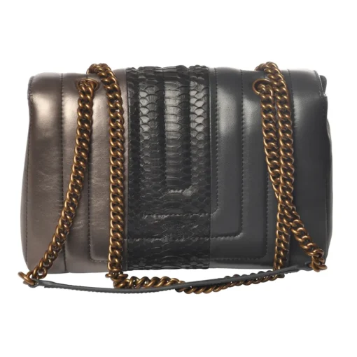 Pinko - Bag Love Soft Quilting in Three Different Leathers - Anthracite - Bag - Made in Italy - Luxury Exclusive Collection - Avvenice^ Bags