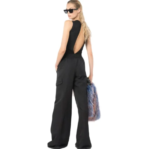 Pinko - Bodysuit with Maxi Neckline - Black - Top - Made in Italy - Luxury Exclusive Collection - Avvenice^ Tops