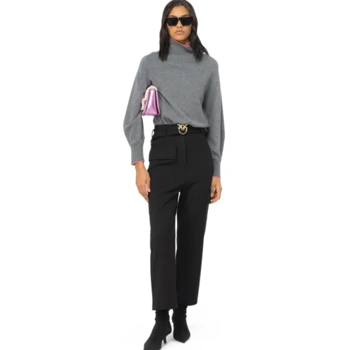 Pinko - Cargo Trousers in Technical Fabric - Black - Trousers - Made in Italy - Luxury Exclusive Collection - Avvenice^ Trousers