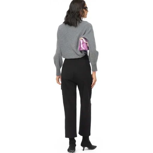 Pinko - Cargo Trousers in Technical Fabric - Black - Trousers - Made in Italy - Luxury Exclusive Collection - Avvenice^ Trousers