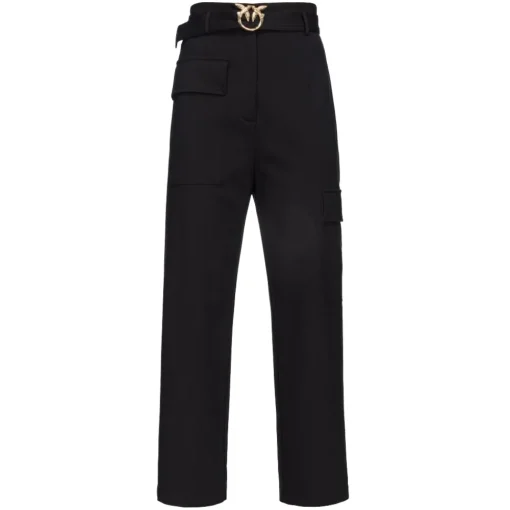 Pinko - Cargo Trousers in Technical Fabric - Black - Trousers - Made in Italy - Luxury Exclusive Collection - Avvenice^ Trousers