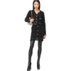 Pinko - Check Lurex Patterned Short Jacket - Black - Jacket - Made in Italy - Luxury Exclusive Collection - Avvenice^ Jackets