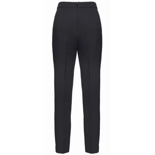 Pinko - Cigarette Pants in Technical Fabric - Black - Trousers - Made in Italy - Luxury Exclusive Collection - Avvenice