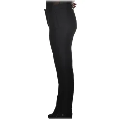 Pinko - Cigarette Trousers Bella6 of Woolly Drill - Black - Trousers - Made in Italy - Luxury Exclusive Collection - Avvenice