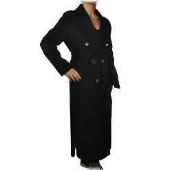 Pinko - Coat Giacomo Double Breasted Ankle Length - Black - Jacket - Made in Italy - Luxury Exclusive Collection - Avvenice^ Jackets