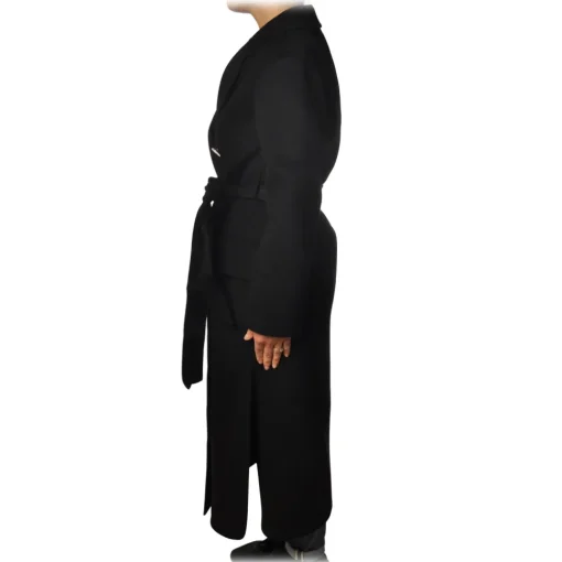 Pinko - Coat Giacomo Double Breasted Ankle Length - Black - Jacket - Made in Italy - Luxury Exclusive Collection - Avvenice^ Jackets