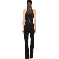 Pinko - Crepe Fabric Flare Trousers - Black - Trousers - Made in Italy - Luxury Exclusive Collection - Avvenice