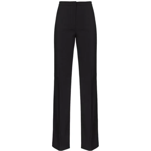 Pinko - Crepe Fabric Flare Trousers - Black - Trousers - Made in Italy - Luxury Exclusive Collection - Avvenice