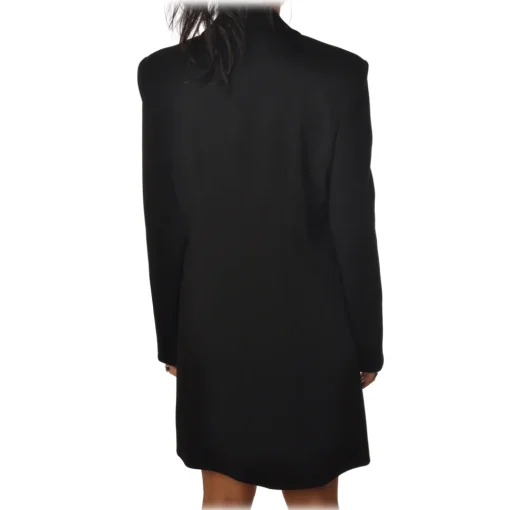Pinko - Double-Breasted Robe Manteau Fernet2 - Black - Jacket - Made in Italy - Luxury Exclusive Collection - Avvenice^ Jackets