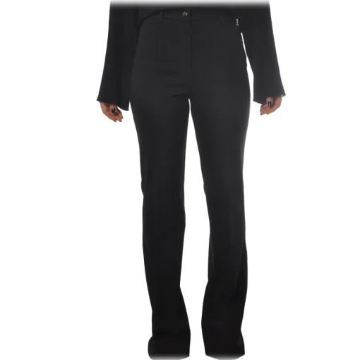 Pinko - Five Pockets Palazzo Trousers Abha - Black - Trousers - Made in Italy - Luxury Exclusive Collection - Avvenice^ Trousers