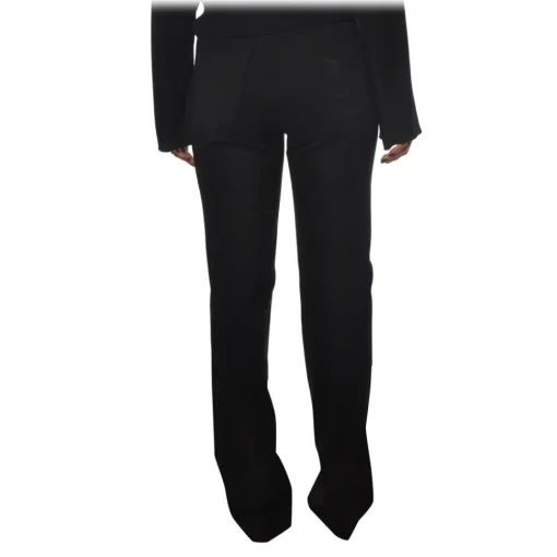 Pinko - Five Pockets Palazzo Trousers Abha - Black - Trousers - Made in Italy - Luxury Exclusive Collection - Avvenice^ Trousers