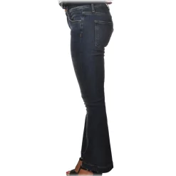 Pinko - Five-Pocket Jeans Fannie2 Trumpet Model - Dark Denim - Trousers - Made in Italy - Luxury Exclusive Collection - Avvenice
