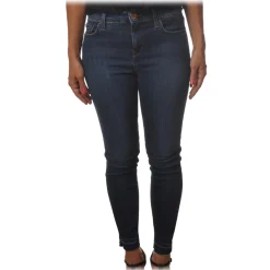 Pinko - Five-Pocket Jeans Sabrina10 Slim Fit - Dark Denim - Trousers - Made in Italy - Luxury Exclusive Collection - Avvenice^ Trousers