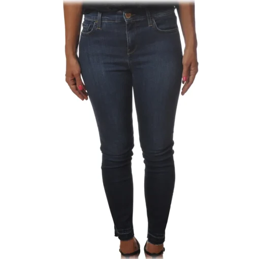 Pinko - Five-Pocket Jeans Sabrina10 Slim Fit - Dark Denim - Trousers - Made in Italy - Luxury Exclusive Collection - Avvenice^ Trousers