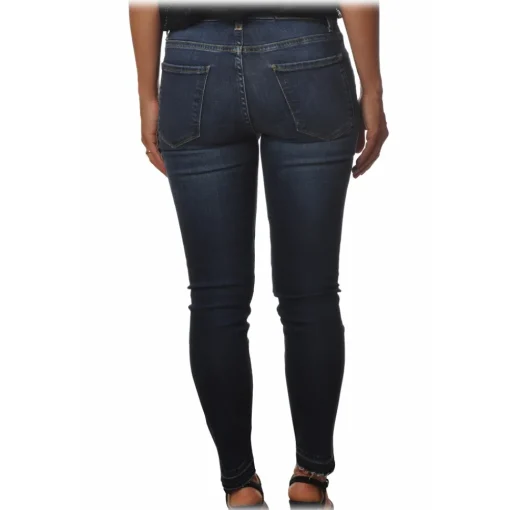 Pinko - Five-Pocket Jeans Sabrina10 Slim Fit - Dark Denim - Trousers - Made in Italy - Luxury Exclusive Collection - Avvenice^ Trousers