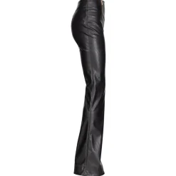 Pinko - Flare Trousers Leather Effect - Black - Trousers - Made in Italy - Luxury Exclusive Collection - Avvenice^ Trousers