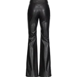 Pinko - Flare Trousers Leather Effect - Black - Trousers - Made in Italy - Luxury Exclusive Collection - Avvenice^ Trousers