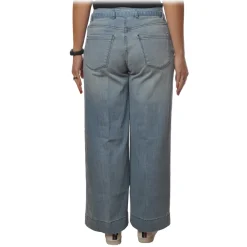 Pinko - Jeans Peggy4 with Logo Denim Belt - Light Blue - Trousers - Made in Italy - Luxury Exclusive Collection - Avvenice^ Trousers