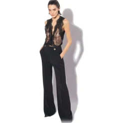 Pinko - Lace Bustier Vest - Black - Top - Made in Italy - Luxury Exclusive Collection - Avvenice^ Tops