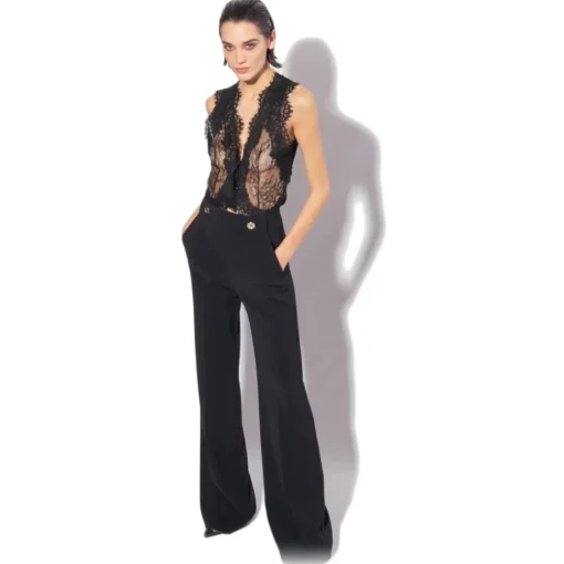 Pinko - Lace Bustier Vest - Black - Top - Made in Italy - Luxury Exclusive Collection - Avvenice^ Tops