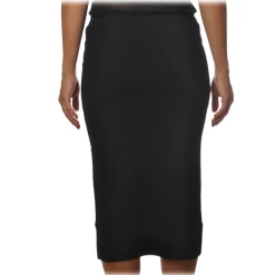 Pinko - Lounguette Skirt Russo with Side Mirror Applications - Black - Skirt - Made in Italy - Luxury Exclusive Collection - Avvenice
