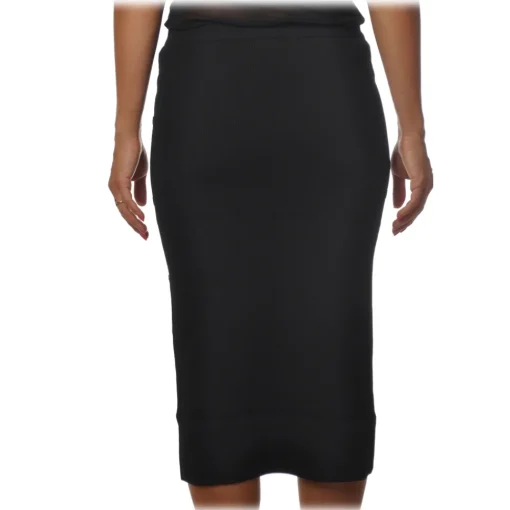 Pinko - Lounguette Skirt Russo with Side Mirror Applications - Black - Skirt - Made in Italy - Luxury Exclusive Collection - Avvenice