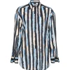 Pinko - Over Shirt in Broad Stripe Pattern - Light Blue/Black - Shirts - Made in Italy - Luxury Exclusive Collection - Avvenice