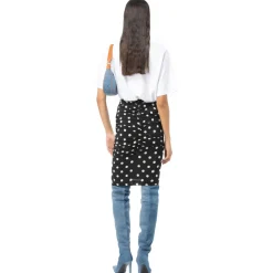 Pinko - Pencil Skirt with Ruffle - Pois/Black - Skirt - Made in Italy - Luxury Exclusive Collection - Avvenice^ Skirts