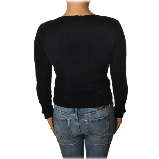 Pinko - Perforated Sweater Florida - Black - Sweater - Made in Italy - Luxury Exclusive Collection - Avvenice^ Knitwears