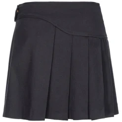 Pinko - Pleated Flannel Mini Skirt - Black - Skirt - Made in Italy - Luxury Exclusive Collection - Avvenice^ Skirts