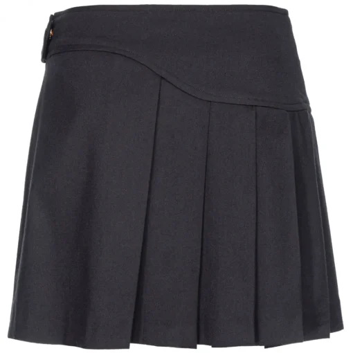 Pinko - Pleated Flannel Mini Skirt - Black - Skirt - Made in Italy - Luxury Exclusive Collection - Avvenice^ Skirts