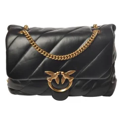 Pinko - Quilted Bag Love Big Puff Maxy with Chain and Logo - Black - Bag - Made in Italy - Luxury Exclusive Collection - Avvenice^ Bags