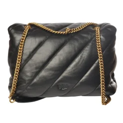 Pinko - Quilted Bag Love Big Puff Maxy with Chain and Logo - Black - Bag - Made in Italy - Luxury Exclusive Collection - Avvenice^ Bags