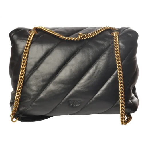 Pinko - Quilted Bag Love Big Puff Maxy with Chain and Logo - Black - Bag - Made in Italy - Luxury Exclusive Collection - Avvenice^ Bags