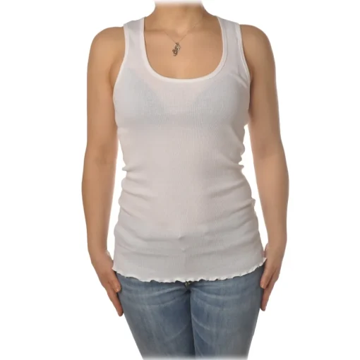 Pinko - Rowing Top Vasco7 in Cotton - White - Top - Made in Italy - Luxury Exclusive Collection - Avvenice^ Tops
