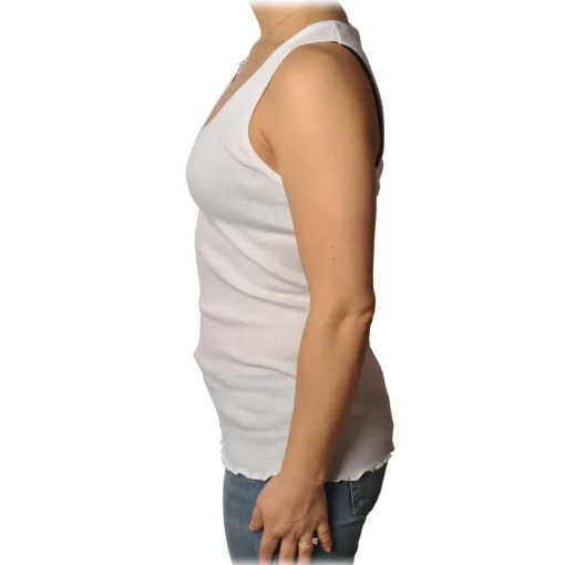Pinko - Rowing Top Vasco7 in Cotton - White - Top - Made in Italy - Luxury Exclusive Collection - Avvenice^ Tops